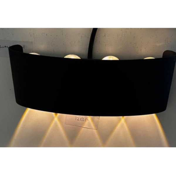 Black 6* LED Wall Light