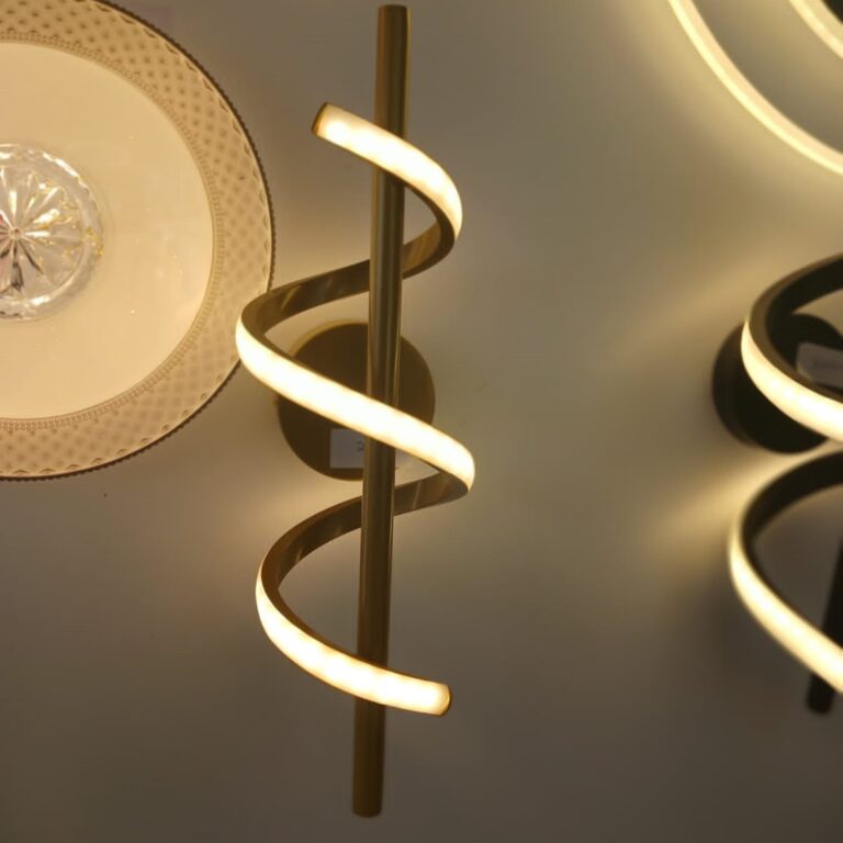 Spiral LED Wall Light Best prices in Kenya Arc Design Wall Light: The curved design and black base bring you a modern and trendy visual. This curved indoor wall light will add instant elegance to your home. Not only can it be used for lighting, but also a good choice for home decoration. High quality materials.: This modern indoor wall light is made of high quality copper and silicone, it is smooth, sturdy, safe, non-fading, easy to clean, which is corrosion-resistant and durable, and has a long service life.