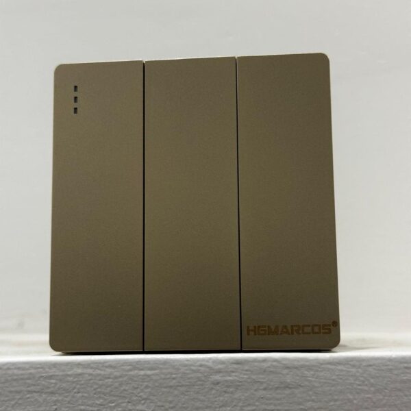 Executive Gold 3 Gang 2 Way Switch.