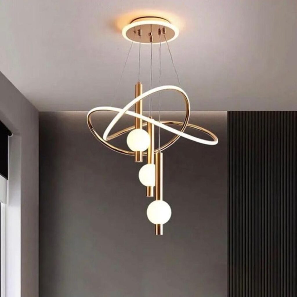Luxury Modern LED Gold Pendant Chandelier