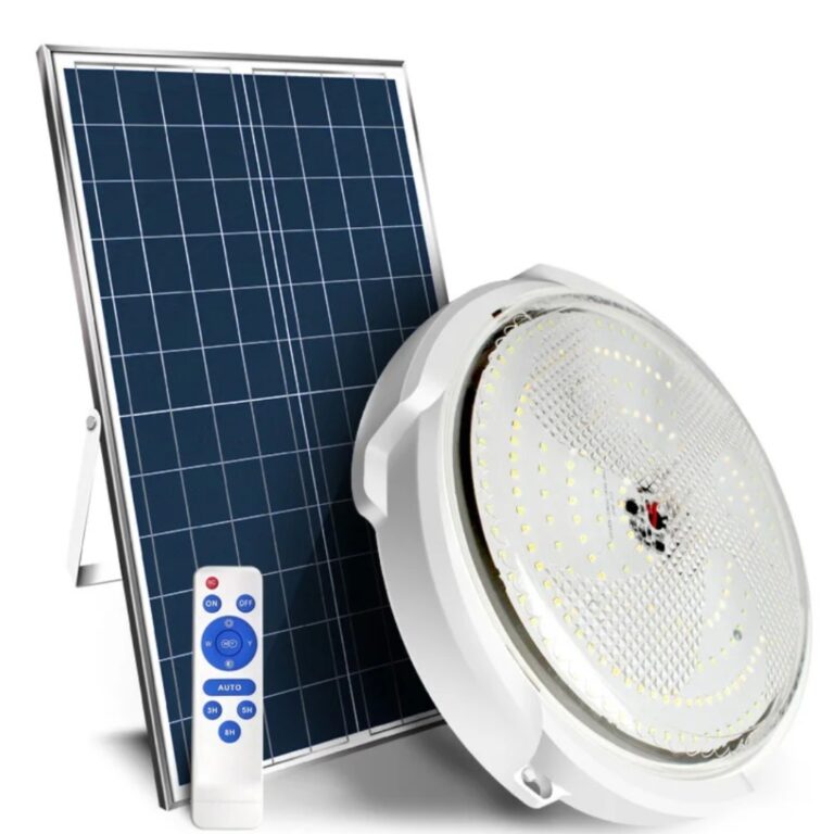 100W solar LED light with remote control for indoor and outdoor use